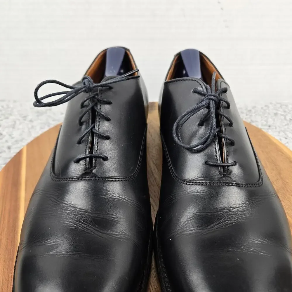 Alden Mens 12D 932 Plain Toe Balmoral Black Leather Business Oxford Dress Shoe